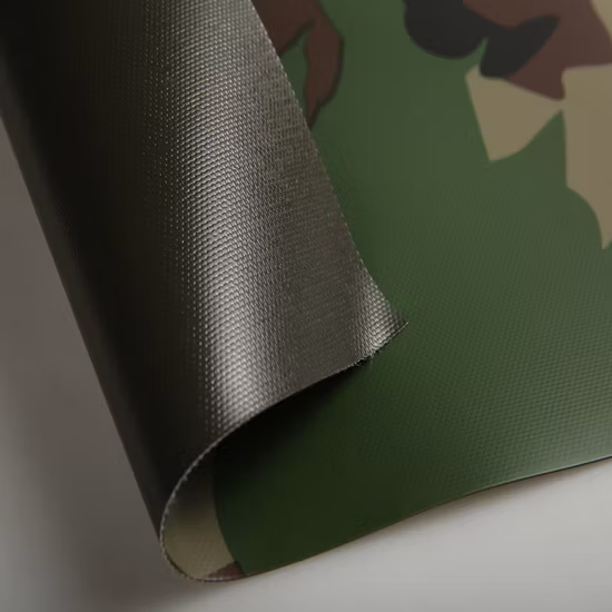 Lona revestida com lâmina de PVC 900GSM para cortina lateral de caminhão